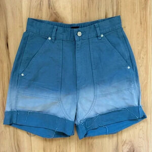 BDG Urban Outfitters Kiara High-Waisted Women's Shorts - Blue Ombré